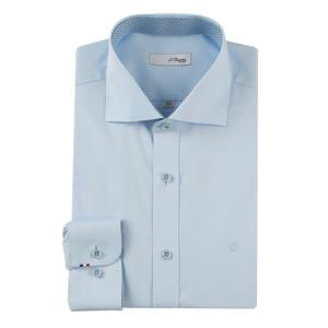 [듀퐁]25년 SS 신상 슬림핏 와이드카라 트윌 솔리드 긴팔셔츠 -SE5SM21LS303SBU(블루)