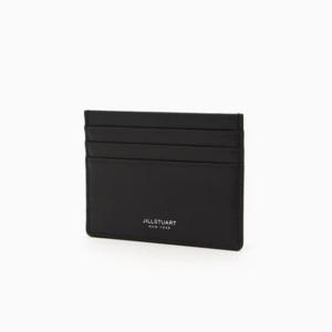 [질스튜어트] [JUDE] 블랙 가죽 로고 3단 카드지갑 JUHO4F141BK