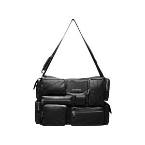 발렌시아가 슈퍼비지 라지 슬링백 블랙 702168210C81000