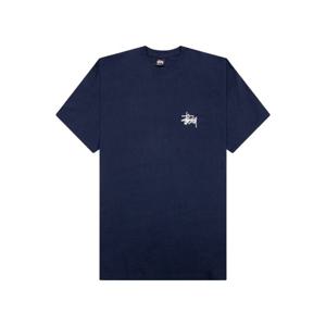 스투시 베이직 로고 반팔 티셔츠 네이비 남성 1905000 NY