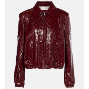 구찌 레더 보머 재킷 P00944635