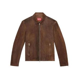 디젤 L 크롬비 집업 가죽 재킷 A146200HNAC