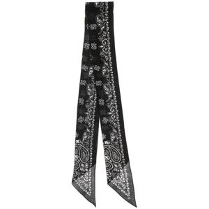 생로랑 머플러 스카프 5557723Y200 1078 Black ivory 1078