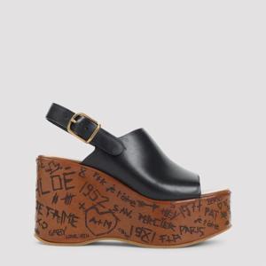 끌로에 뮬 슬리퍼 CHC25U10GLU 001 BLACK