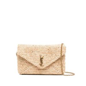 생로랑 엔벨롭 플랩 우븐 숄더 백 847716GAAFC