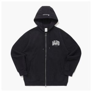 [르꼬끄]르꼬끄후드집업 TQT QP423TFTO1-BLK 로고 기모 투웨이