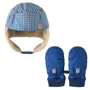 [블루독8] 택1 BL 스노우B체크귀달이모자-베이직패딩장갑세트 퍼안감 방한 크리스마스 세돌선물 25C1980806