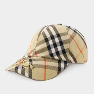 버버리 바이어스 체크 로고 자수 캡 8085723 A2021
