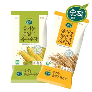 순작 유기농 통알곡 보리차 1kg +통알곡 옥수수차 1kg