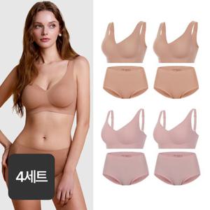 앤왁스 꿈의브라 포근 패키지 8종(브라4종+팬티4종)