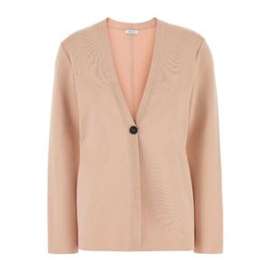 페라가모 베이지 싱글 버튼 브이넥 가디건 113383783157 BALLET