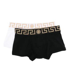 베르사체 그레카 스트레치 코튼 박서 2개 세트 AU101811A10011