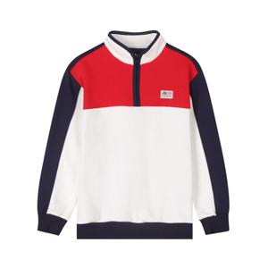 [NBA KIDS]NBA USA라벨 컬러블록 반집업 맨투맨 K243TS150P02_JJ