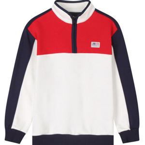 [NBA KIDS]NBA USA라벨 컬러블록 반집업 맨투맨K243TS150P_JJ