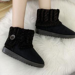 털부츠 여성부츠 방한화 퍼부츠 방한부츠 니트 KNIT32