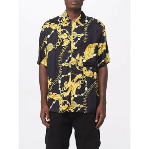 [VERSACE] 라프리마 남성 셔츠 인 비스코스 위드 바로크 프린트 75GAL2B0NS298 G89 블랙 /6