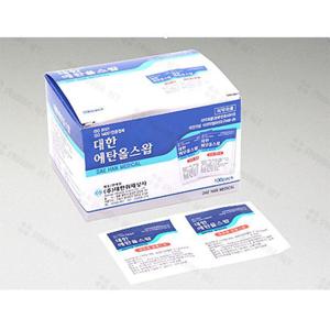 [땡큐온]대한위재 에탄올스왑 100매 알콜 소독 100매 x2개