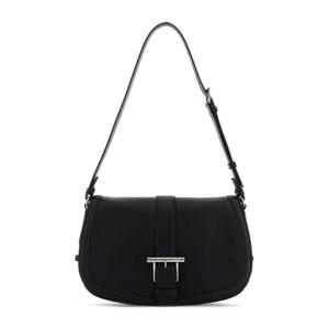 알렉산더맥퀸 블랙 레더 티바 사첼 크로스바디 백 8251401MAAD