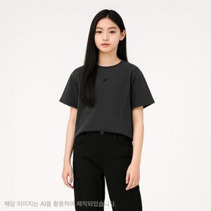 [더데이걸][모다울산]물나염 절개 반팔티TGRA25310_US