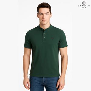 데니스골프 남성 스포티 쿨 헨리넥 반팔티_NAQMMTS041