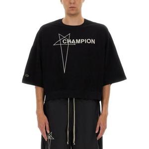 릭오웬스 x 챔피온 반팔 티셔츠 CM01E1677 CHJG09 Black