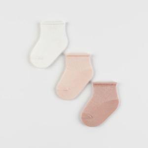 [해피프린스]플레인 신생아 양말 (공주3종세트)