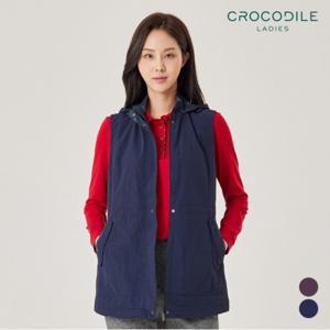 [크로커다일레이디] 나일론후드베스트(냉감나일론)_CLAFVT201