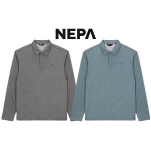 [네파] 7K15240 남성 멜란지 긴팔 폴로 티셔츠
