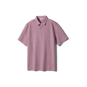 [노티그]레이온혼방 카라 반팔 티셔츠 핑크