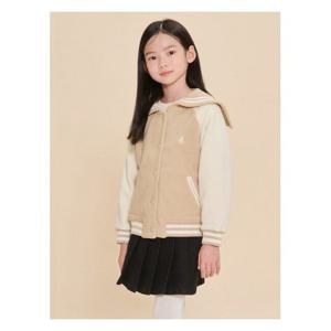 [빈폴키즈]플리스 여아 칼라 야구 점퍼 - 베이지 (BI4841G04A)