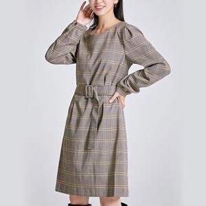 [스파오]벨티드 미니 체크 원피스 (SPOWB49W02-T)