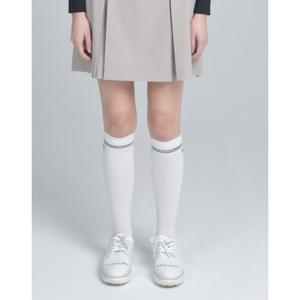 닥스 골프 여성 25SS PREMIUM 여성 화이트 블랙 라인배색 파일 니삭스 DNSS5E205BK