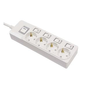 써보니)4구접지개별스위치멀티탭(2M/M-1342) 써보니멀티탭