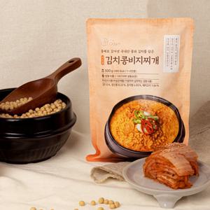 더오담 김치 콩 비지찌개 500g 국내산 파주 장단콩