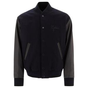 골든구스 남성 네이비 가죽 봄버 자켓 GMP00834P00061750654