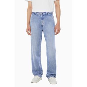 [캘빈클라인 진]남성 배기핏 플리츠 라이트블루 텐셀 청바지 4LB741G