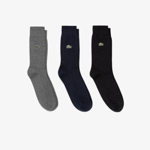 라코스테 공식 남성 솔리드 신사용 양말 3P 세트 RA134B-55N 031