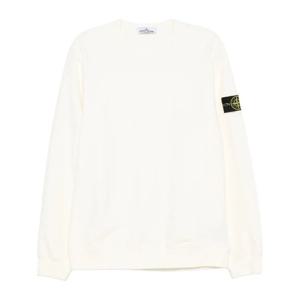 스톤아일랜드 아이보리 컴퍼스 모티브 크루넥 맨투맨 K2S156100