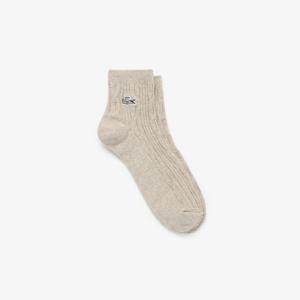 라코스테 공식 여성 케이블 앵클 양말 RA893E-55N 02S