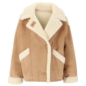 [시슬리] 하이넥 오버핏 인조 스웨이드 무스탕 SALE81561