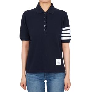 톰브라운 여성 카라 반팔티셔츠 FJP052G 07976 415