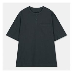 [스파오](QR) 풀오버 헨리넥 반팔셔츠 (SPYWC38M98-T)