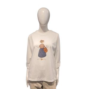 [페이지플린]7부소매 트임 프린트 티셔츠F5CTS005A