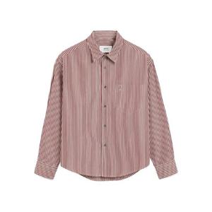 25 FW 아미 파리스 아미 드 쾨흐 엠보스드 스트라이프 박시 셔츠 H25USH766CO0133 TP441548975