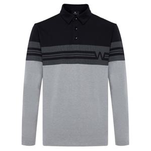 [와이드앵글]남성 CO 어깨 배색 보더 폴로 티셔츠 WMU25271MK