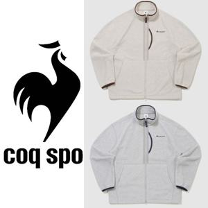 [르꼬끄]유니 플리스 우븐믹스 루즈 스탠넥 집업 QQ423LFTO2