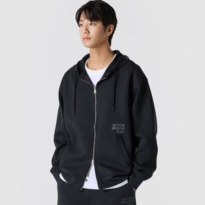 [르꼬끄]유니 쿠션지 에센셜 루즈 후드집업 QQ323LFT95_BLK