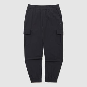 [르꼬끄]공용 레귤러핏 기모 카고 조거 팬츠 QQ423LPTO1_BLK