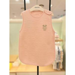 [압소바] (크림)(출산백일돌선물)튜핑 코튼모달 수면조끼 (A27119051)