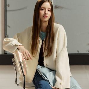 플라스틱아일랜드  (PR3WJ964) 가디건형 트위드 자켓